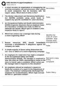 WGU D351 Section 4 Legal Compliance Question and answers rated A&plus;