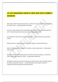 CO LIFE INSURANCE EXAM FX 2024-2025 WITH CORRECT  ANSWERS