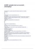 AAMC sample test un-scored - chem&sol;phys exam with 100&percnt; correct answers 2025