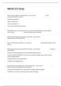 MICR 271 final Exam Actual Questions With Correct Detailed Answers&period;