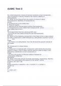 AAMC Test 3 exam with 100&percnt; correct answers 2025