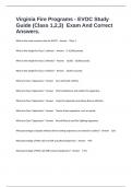 Virginia Fire Programs - EVOC Study Guide &lpar;Class 1&comma;2&comma;3&rpar;  Exam And Correct Answers&period;