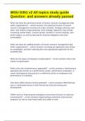 WGU D351 v2 All topics study guide Question and answers already passed