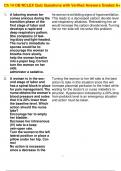 Ch 14 OB NCLEX Quiz Questions with Verified Answers Graded A&plus;