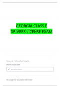 CLASS F LICENSE GEORGIA QUESTIONS WITH 100&percnt; CORRECT ANSWERS