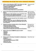 FRESENIUS RN EXAM TEST WITH VERIFIED ANSWERS