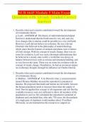 NUR 6645 Module 5 Main Exam  Questions with Already Graded Correct  Answers