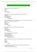 TEAS practice test &lpar;science portion&rpar;&period;