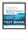 TEST BANK FOR Brunner and Suddarths Textbook of Medical Surgical  15th EDITION &vert; COMPLETE GUIDE &vert; 100&percnt; VERIFIED &vert; A&plus; GRADE