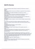 NAVTA Review Exam with 100&percnt; correct answers 2025