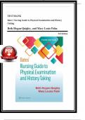 TEST BANK For Bates' Nursing Guide to Physical Examination and History Taking&comma; 3rd Edition By Beth Hogan-Quigley&semi; Mary Louis Palm&comma; Verified Chapters 1 - 24&comma; Complete Newest Version