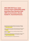      WGU C845 SSCP Exam&comma; Latest Premium Expert Update&lpar;2025-2026&rpar; Brand New Exam Questions With 100&percnt; Correct Answers&comma; Already Graded A&plus;&comma; Guaranteed Success&period;