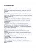 Assessment 1 vetrinary exam with 100&percnt; correct answers 2025