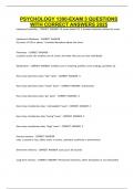 PSYCHOLOGY 1300-EXAM 3 QUESTIONS WITH CORRECT ANSWERS 2025