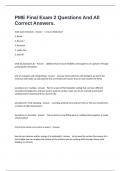PME Final Exam 2 Questions And All Correct Answers&period;