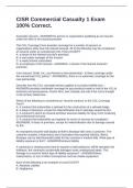 CISR Commercial Casualty 1 Exam 100&percnt; Correct&period;