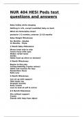 NUR 404 HESI Peds test questions and answers&period;