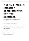 Nur 404- Mod&period; 4 Infection complete with verified solutions&period;d
