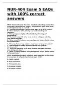 NUR-404 Exam 5 EAQs with 100- correct answers&period;