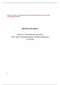 WGU D187-Task 2&vert;analyzing student differences latest update with complete solution
