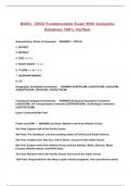 BDOC - DIVO Fundamentals Exam With Complete Solutions 100&percnt; Verified