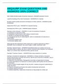 ABQAURP EXAM QUESTIONS AND ANSWERS 100&percnt; CORRECT