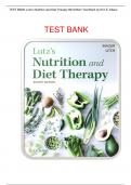 TEST BANK-Lutz's Nutrition and Diet Therapy Eighth Edition
