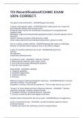 EXAM BUNDLE CCHMC&colon; TCI 7 EXAM   &lpar;COMPLETE PACKAGE&rpar;QUESTIONS AND ANSWERS 100&percnt; CORRECT&period; 