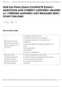 NUR 242 FINAL EXAM &lpar;COMPLETE EXAM&rpar; &vert; QUESTIONS AND CORRECT ANSWERS &vert; GRADED A&plus; &vert; VERIFIED ANSWERS &vert; JUST RELEASED 2025 &vert; STUDY THIS ONE&excl;