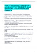 ABQAURP&sol; QUALITY IMPROVEMENT&comma; MANAGEMENT&comma; AND ASSURANCE EXAM PACKAGE DEAL &lpar;BUNDLE&rpar; QUESTIONS AND ANSWERS 100&percnt; VERIFIED