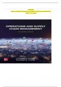 Test Bank for Operations and Supply Chain Management&comma; 16th Edition by F&period; Robert Jacobs & Richard B&period; Chase &ndash; Latest Version