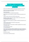 POAT FINAL EXAM SOLVED CORRECTLY TO SCORE A&plus; &vert; 2025 UPDATED