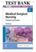 Test Bank by deWit&colon; Medical-Surgical Nursing&colon; Concepts & Practice&comma; 5th Edition&period; All Chapters with correct Answers