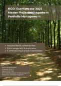 NCOI Master Portfoliomanagement Examencase - Master Projectmanagement - compleet met bijlagen&comma; geslaagd cijfer 9 in 2025