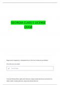 GEORGIA CLASS E NON-COMMERCIAL LICENSE QUESTIONS WITH 100&percnt; CORRECT ANSWERS