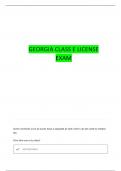 GEORGIA CLASS E QUESTIONS WITH 100&percnt; CORRECT ANSWERS