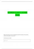 GEORGIA CLASS E TEST 1 QUESTIONS WITH 100&percnt; CORRECT ANSWERS