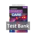 Test Bank for Paramedic Care Principles & Practice ED&period;6 Volume 1-5 by Bryan Bledsoe&comma; Robert Porter All Chapter &vert; Complete Guide &vert; Grade A&plus; 