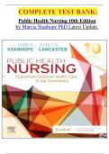         COMPLETE TEST BANK&colon;  Public Health Nursing 10th Edition by Marcia Stanhope PhD Latest Update&period;