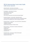 NR 341 pharmacology Latest study Guide with Correct Answers