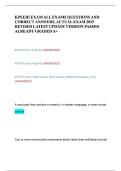 KPEERI All Exams 2025&ndash;2026 &vert; Actual Exam Questions & Correct Answers &ndash; Latest Revised Version&comma; Passed & Graded A&plus; PDF