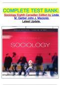 COMPLETE TEST BANK&colon; Sociology Eighth Canadian Edition by Linda M&period; Gerber John J&period; Macionis  Latest Update&period;