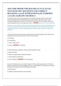 All 2024-2024 APEA EXAM BUNDLE&excl;&excl;&excl; HIGH PASSIBG RATE AND GRADED A 