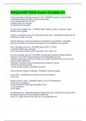 ABQUARP 2025 Exam Graded A&plus;