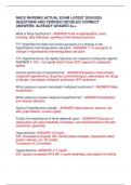 NACE NURSING ACTUAL EXAM LATEST 2024&sol;2025 QUESTIONS AND VERIFIED DETAILED CORRECT ANSWERS&sol; ALREADY GRADED A&plus;&plus;