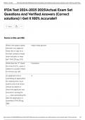 IFDA Test 2024-2025 2025&vert;Actual Exam Set Questions And Verified Answers &lpar;Correct solutions&rpar; &vert; Get It 100&percnt; Accurate&excl;&excl;
