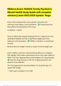 Midterm Exam&colon; NU664C Family Psychiatric Mental Health Study Guide with complete solution&vert; Latest 2025&sol;2026 Update- Regis&period;