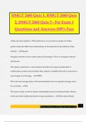 HMGT 2460 Quiz 1&comma; HMGT 2460 Quiz 2&comma; HMGT 2460 Quiz 3 - For Exam 1 Questions and Answers 100&percnt; Pass