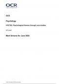 OCR AS Level Psychology H167&sol;02 JUNE 2024 MARK SCHEME&colon; Psychological themes through core studies