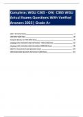 Complete&semi; WGU C365 - OA&vert; C365 WGU Actual Exams Questions With Verified Answers 2025&vert; Grade A&plus;
